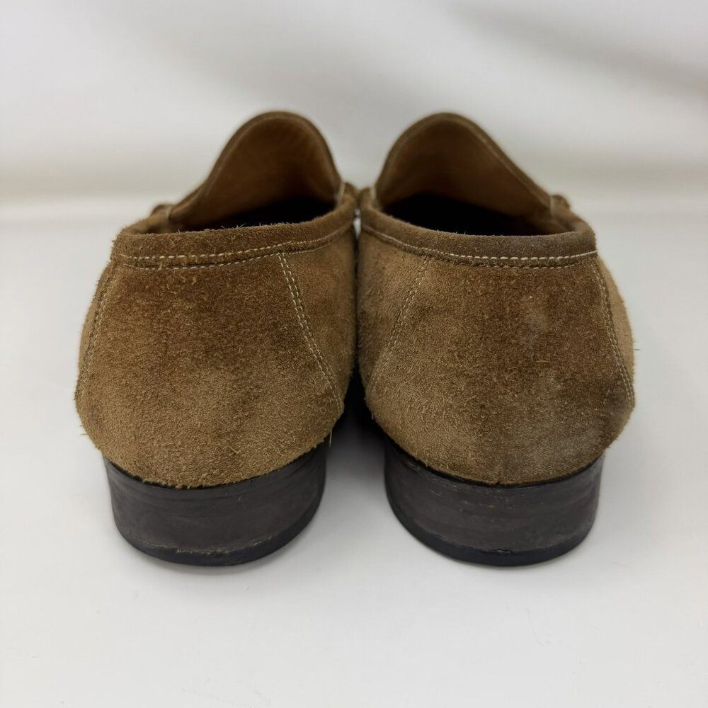 Eduard Meier Suede Leather Penny Loafers Brown Men’s Size 11 E - Picture 4 of 7